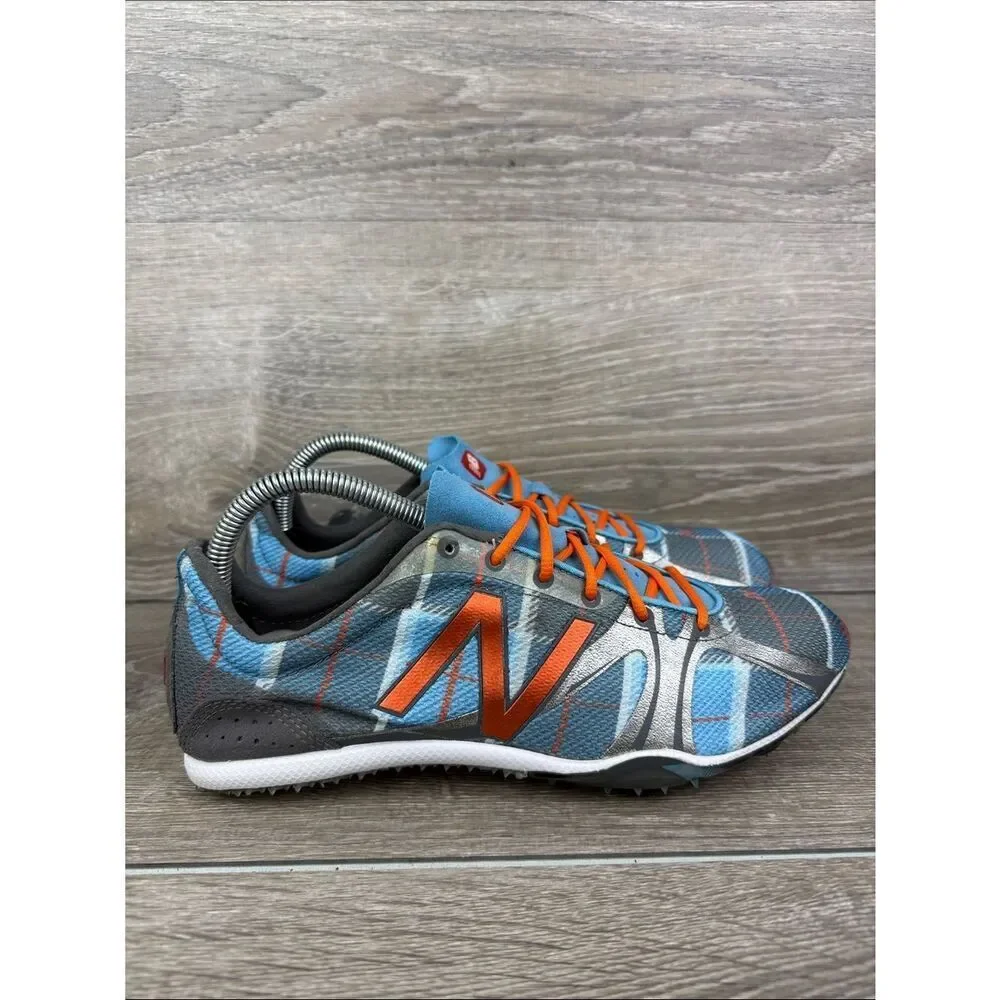 New Balance WR800B Women’s Sz 10B Blue Plaid Lace Up Track Running Cleats